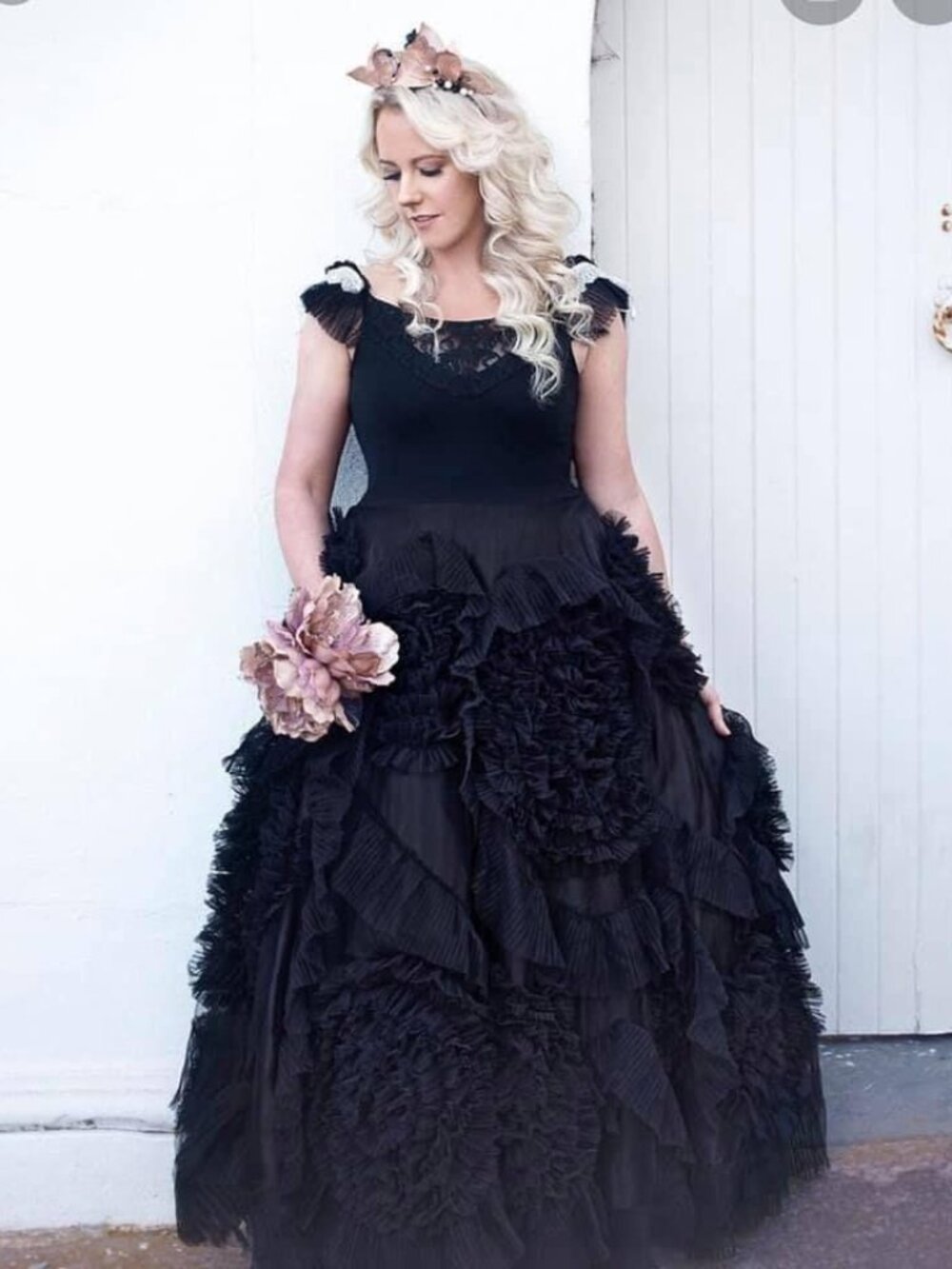 Dollcake Adult Women's "A Thousand Words" Black Frock Sz 14 NWT